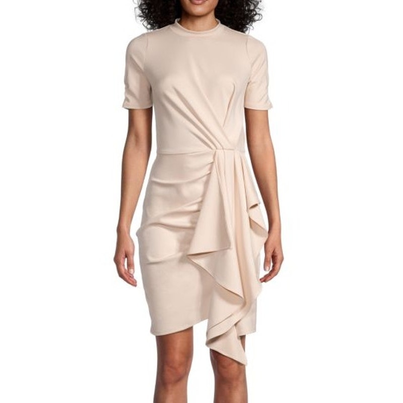 Rachel Parcell Womens Draped Interlock Mini Dress Mini Size Xl Stretch Feminine